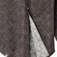Chemise homme grise à motifs et boutonnière aimantée