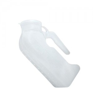 Urinoir pour homme portatif en plastique avec couvercle