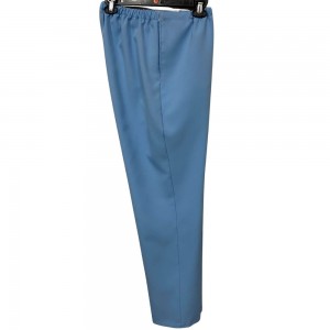 Pantalon adapté en polyester bleu pâle