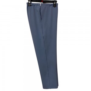 Pantalon adapté en polyester gris bleu